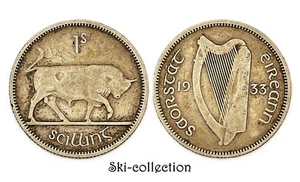 1 Schilling 1933 Irland/Irland. Silber - Bild 1 von 1