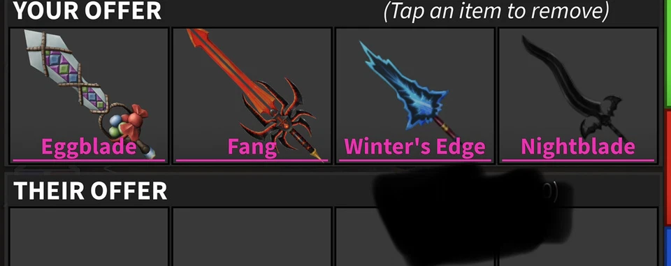 Mm2 Set Bundle EGGBLADE FANG WINTER’S EDGE NIGHTBLADE Cheap