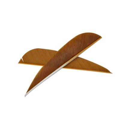 50pcs 3" Arrow Natural Turkey Feather Waterdrop Fletches Vanes DIY Shaft Hunting - Image 1 of 4