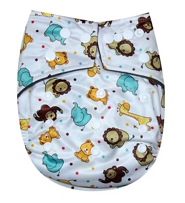 SEE DIAPERS BAMBOO CHARCOAL ONE SIZE BABY CLOTH DIAPER W/ 2 BAMBOO INSERTS NEW - Image 1 of 3