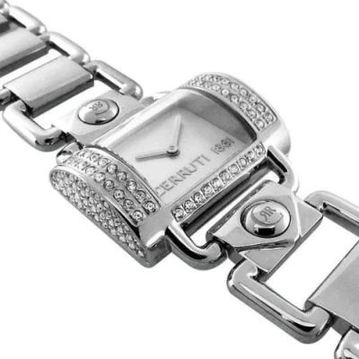 CERRUTI LADIES LA LUNA SWISS QUARTZ SS MOP PEARL WATCH NEW CT66292X403011 - image 1 of 4