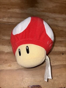 Cute Super Mario 6" stuffed plush Red Mr Mushroom w/ game sound effects! - Picture 1 of 7