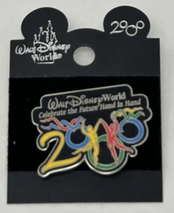 Prendedor Walt Disney World 2000 "Celebra el futuro de la mano" nuevo - Imagen 1 de 7