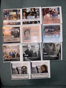 11 Catholic Christian Education Bible Lecture Audiobooks On DVDs & CDs Merton - Picture 1 of 5