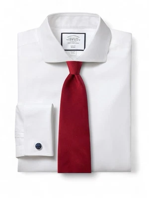 Gravata masculina Thomas rosa 100% seda vermelha tonal texturizada tecido Inglaterra - Imagem 1 de 4