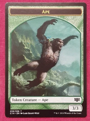 Magic The Gathering COMMANDER 2014 C14 APE ZOMBIE token card MTG - Image 1 of 2