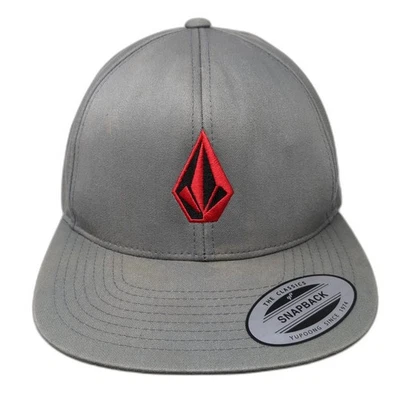 Volcom Stone Snapback Hat Green One Size Embroidered Logo Adjustable - Image 1 of 4