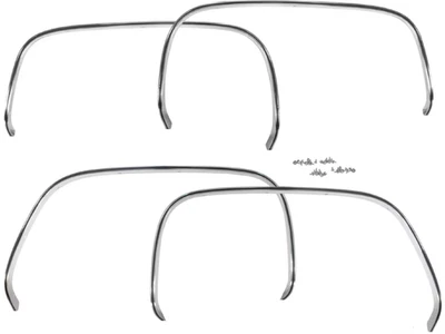 81-87 Chevy/GMC Truck Aluminum Front & Rear Fender Wheel Opening Trim Molding - Image 1 of 4