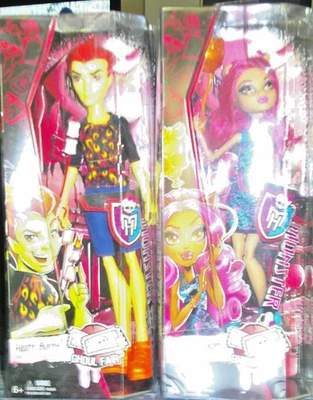 MUÑECA MONSTER HIGH PAQUETE DE 2 HEATH BURNS AND HOWLEEN WOLF GHOUL FAIR DE 2014 Foto 1 de 4