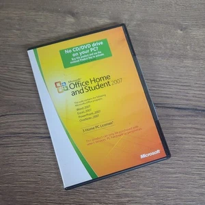 🟢 Microsoft Office 2007 Home Student 3 User DVD Word Excel Windows 11 10 - Picture 1 of 2