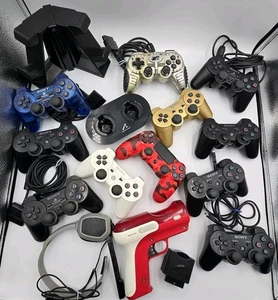 Playstation Bundle~11 Controller PS2,PS3,PS4-2 Ladestationen-Headset-Dongle - Bild 1 von 17