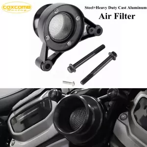 Black Air Filter Cleaner Velocity Stack Intake Kit For Harley Nightster RH975 - Picture 1 of 9