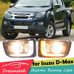 LED DRL Daytime Light For Isuzu D-Max RT50 2012-2014 15 White Fog Lamp Assembly - Picture 1 of 11