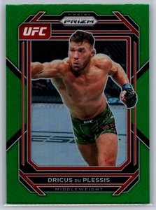 Dricus Du Plessis 2023 Panini Prizm UFC Green Prizm #195 - Picture 1 of 2