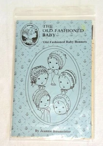 Altmodische Baby Hauben Schnittmuster von Jeannie Baumeister UNBENUTZT - Bild 1 von 3