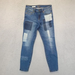 KUT From The Kloth Jeans Womens Sz 4 Blue Connie Ankle Skinny Color Block Denim - Picture 1 of 18