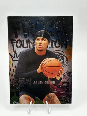 2021 Skybox Metal Universe Champions Jalen Green Fresh Foundation RC #FF1 - Image 1 of 2
