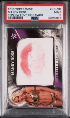 Mandy Rose 2018 Topps WWE Then Now Forever Kiss Card /99 PSA 9 MINT NONE HIGHER - Image 1 of 3