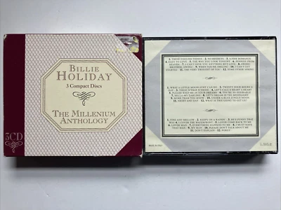 The Millenium Anthology (Billie Holiday) - 3-CD Set - VERY GOOD with Slipcase Foto 1 de 3