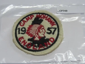 CAMP MOHAWK ENGLAND 1957 TRANSATLANTIC COUNCIL FELT CP749 - Picture 1 of 1