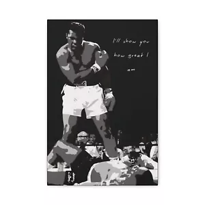 Muhammad Ali Boxing Quote Inspirational Motivational Office Wall Art Canvas - Picture 1 of 25