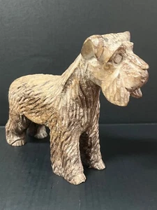 CARVED WOOD PAPER MACHE MOLD/SCULPTURE OF DOG #D146 - Picture 1 of 10