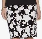 Kate Spade Marit Size 2 The Rules Black White Pink Floral Women?S Pencil Skirt