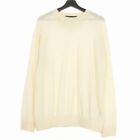 Louis Vuitton Inside Out Cashmere Knit Sweater M Off-White White Rm201q