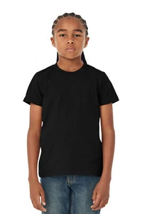 BELLA+CANVAS BC3001Y Youth Short Sleeve Jersey Crew Neck Stylish T-Shirt - Picture 1 of 16