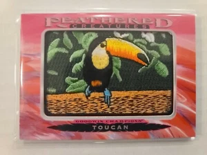 2021 UD Goodwin Champions Feathered Creatures Manufactured Patch Toucan #FC-52 - Picture 1 of 2