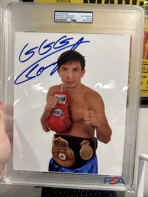 Gennady Golovkin GGG Autografiado Encapsulado PSA 8x10 Foto Boxeo Leyenda Hof Foto 1 de 4