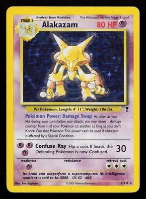 Alakazam 1/110 Holo Rare Legendary Collection Pokémon Card - Image 1 of 2