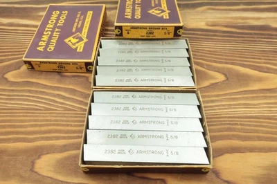 Armstrong 2382 HSS Ground Lathe Tool Bit Square Blank 5/8" X 10 Quantity NOS USA - Image 1 of 3