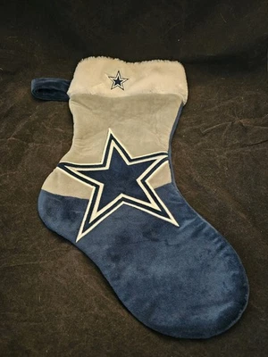 DALLAS COWBOYS SANTA STOCKING CHRISTMAS NFLCAR OFFICE HOME - Image 1 of 2