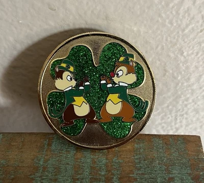 Disney Shopping St. Patricks Day Mystery Pin Chip & Dale Pin! LE 1000! 2007! - Image 1 of 2