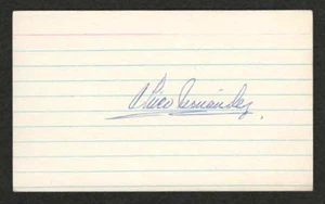 Chico Fernandez {1939-2020} Signed Index Card Baltimore Orioles 1968 COA - Picture 1 of 2
