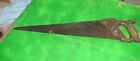 rare saw vtg Antique  HSB OVB Hibbard Spencer & Bartlett HANDSAW Our Best no. 86