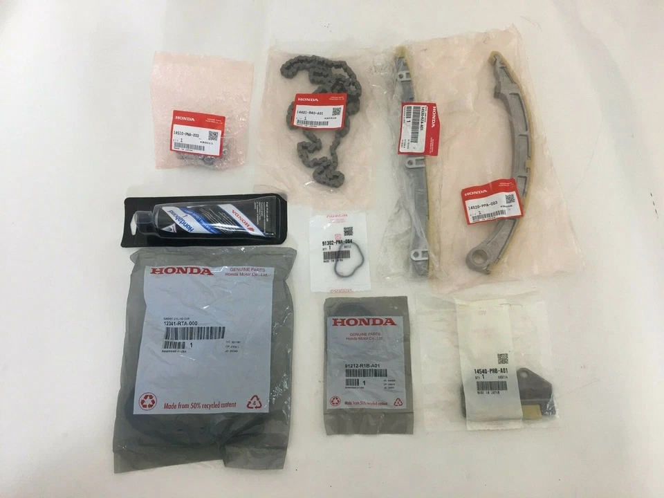 NUEVO GENUINO HONDA CR-V 2002-2006 K24A1 2.4 JUEGO DE CADENA DE DISTRIBUCIÓN KIT OEM Foto 1 de 1