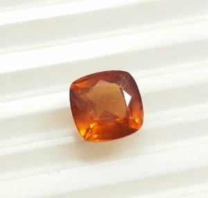 2.51 Ct Natural Hessonite Garnet Perfect Cushion Cut AAA Quality Unheated Gems - Picture 1 of 10