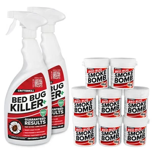 Bed Bug Killer Treatment Household Pro Strength Insecticide Spray Fogger Fumer - Picture 1 of 11