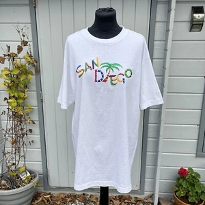 Camiseta de algodón blanca vintage Alstyle Apparel & Activewear San Diego talla L - Imagen 1 de 12