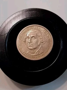 PRESIDENTIAL DOLLAR COIN GEORGE WASHINGTON 2007 D Pos A W/EDGE PICS - Picture 1 of 6