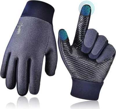 EEFOW Kinder/Kind Handschuhe Touchscreen atmungsaktiv warm Fahrrad Unisex Fahrradbekleidung Alter 8-10