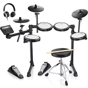 Donner DED-200 LITE Electric Drum Set 450 Sounds Quiet Mesh Pad 31 Drum Kits - Picture 1 of 10