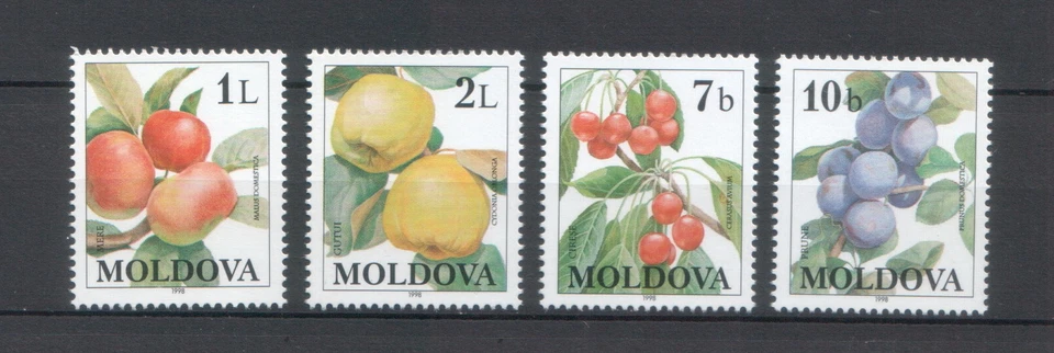 Moldova 1998 Fruits 4 MNH stamps - Image 1 of 1