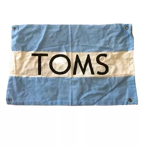 TOMS Shoes Sacchetto Polvere Ricambio Panno Coulisse Uno per Uno 9,5" X 14" Viaggio - Foto 1 di 12