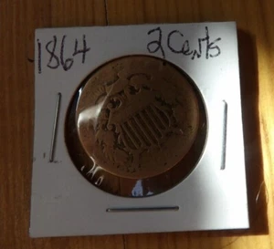 1864 2 cents U.S.A coin 2 coins - Picture 1 of 4