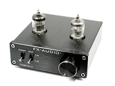 FX-AUDIO- TUBE-01J Vacuum Tube Preamplifier NFJ Original Model Black - Image 1 of 4