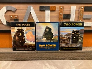 Erie, B & O, C & O, Power Steam Diesel Locomotives Staufer Railroad Signed - Picture 1 of 23