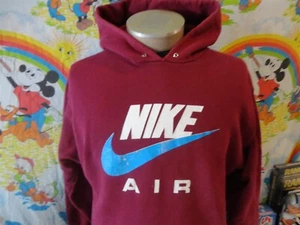 Felpa con cappuccio bordeaux atletica vintage anni 80 taglia M - Foto 1 di 6
